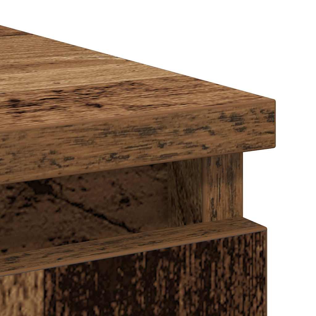 Sideboard with Drawer Old Wood 71x35x65 cm Engineered Wood