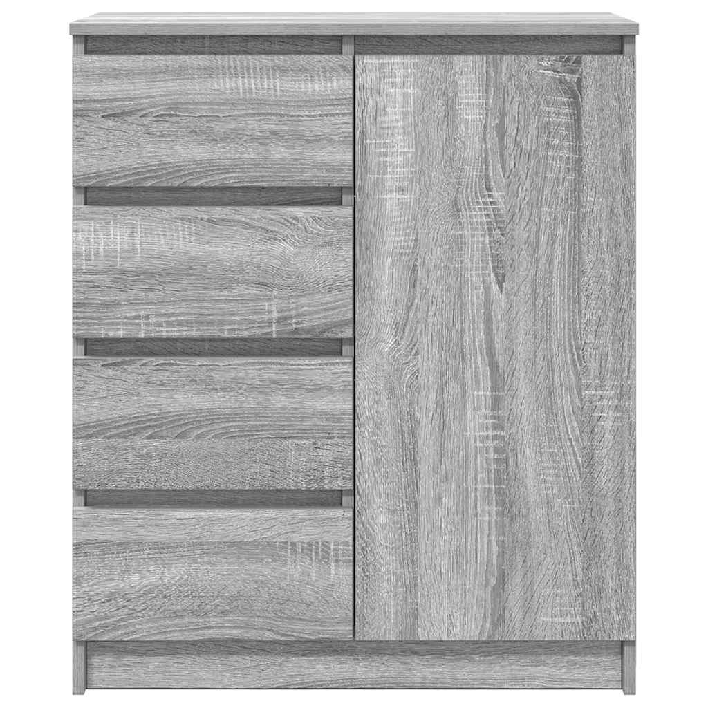 Sideboard with Drawers Grey Sonoma 71x35x84 cm Engineered Wood