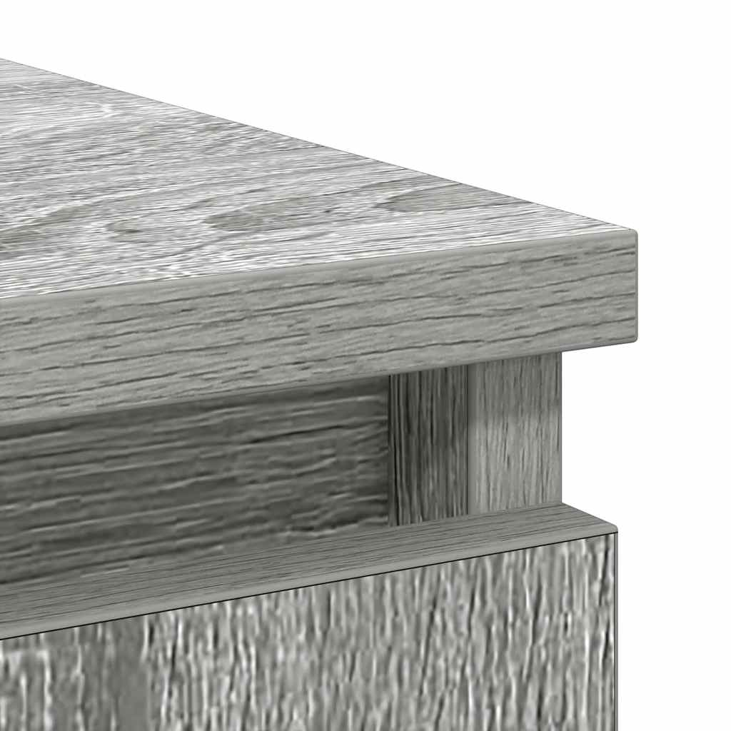 Sideboard with Drawers Grey Sonoma 71x35x84 cm Engineered Wood