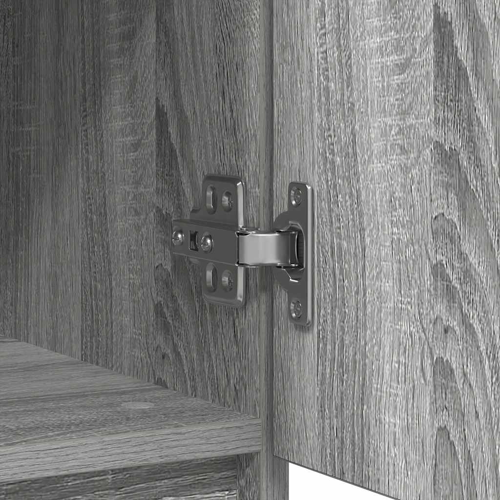 Sideboard with Drawers Grey Sonoma 71x35x84 cm Engineered Wood