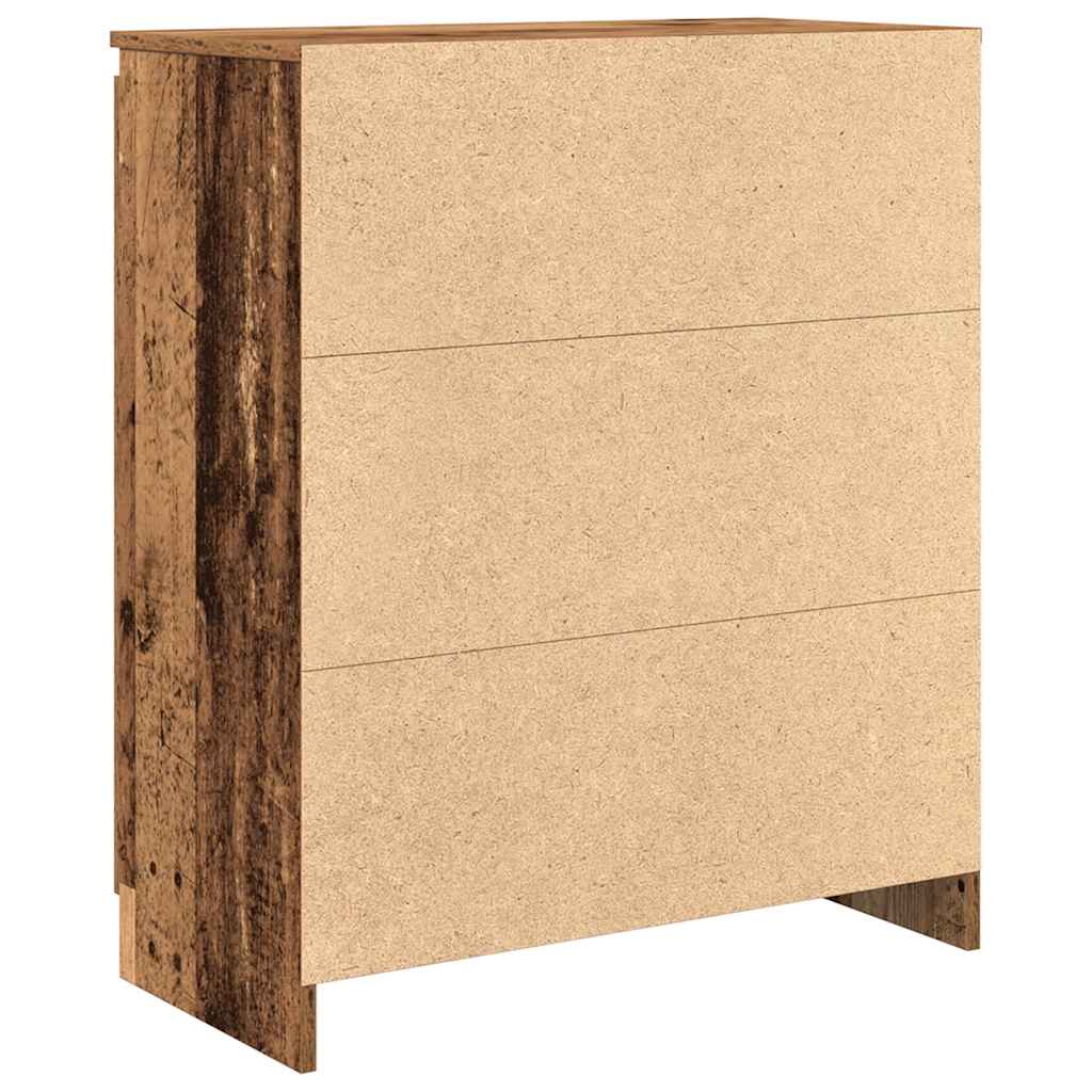 Sideboard with Drawers Old Wood 71x35x84 cm Engineered Wood