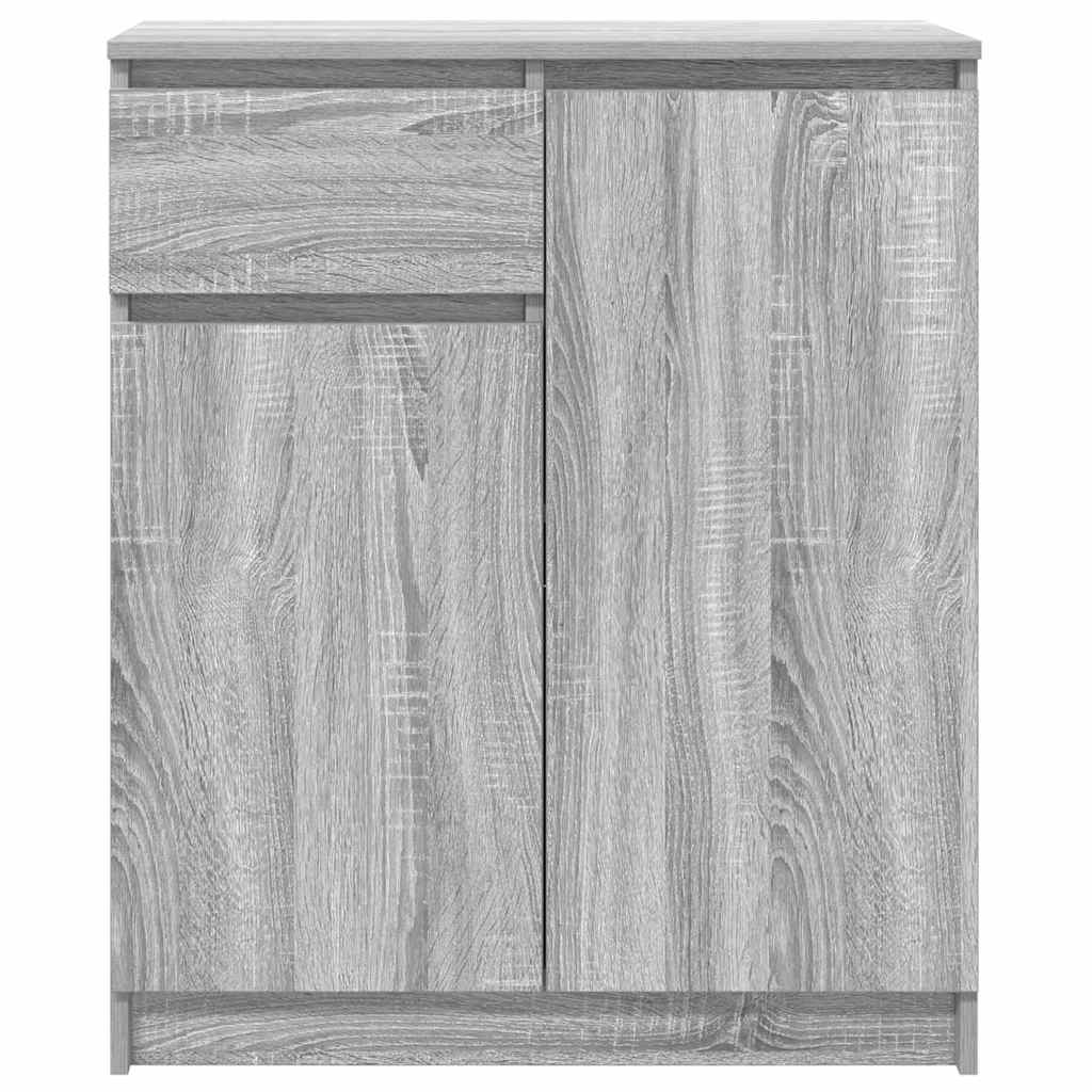 Sideboard with Drawer Grey Sonoma 71x35x84 cm Engineered Wood