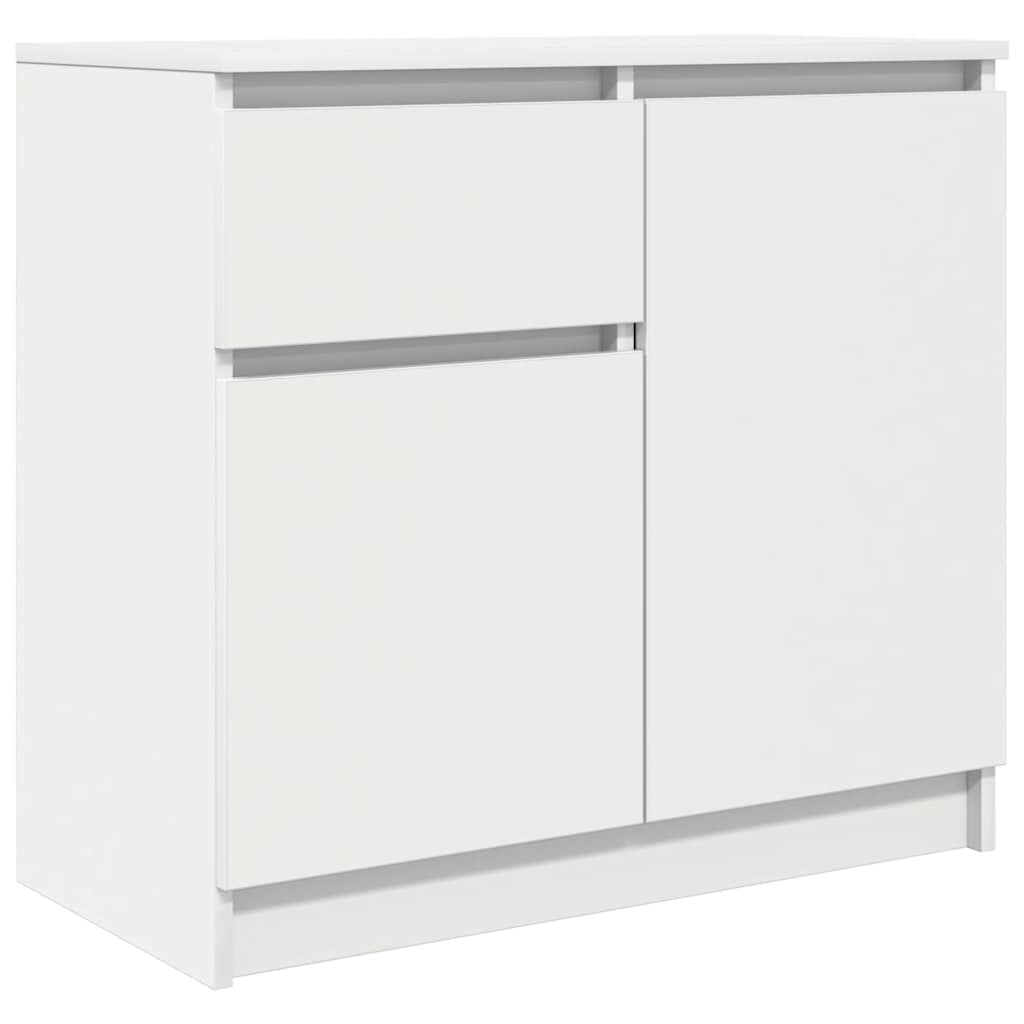 Sideboard with Drawer White 71x35x65 cm Engineered Wood