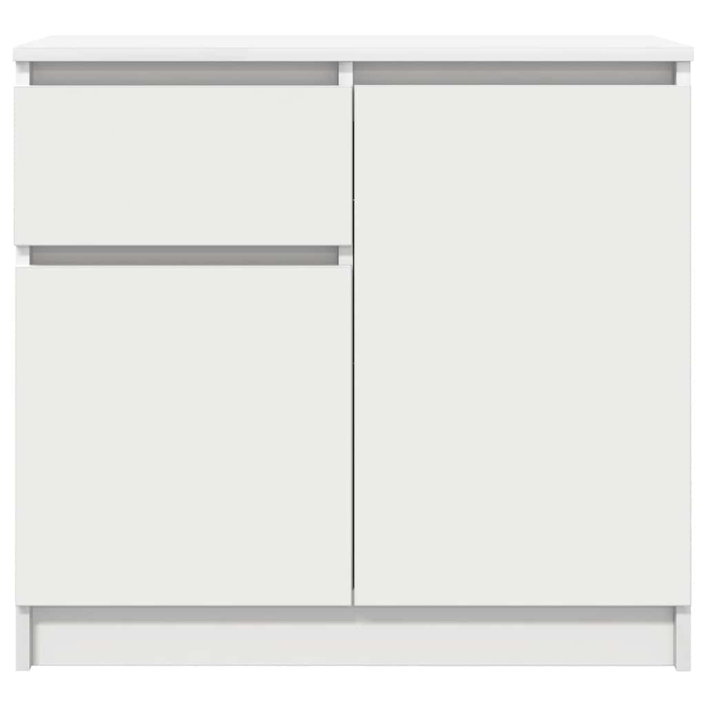 Sideboard with Drawer White 71x35x65 cm Engineered Wood