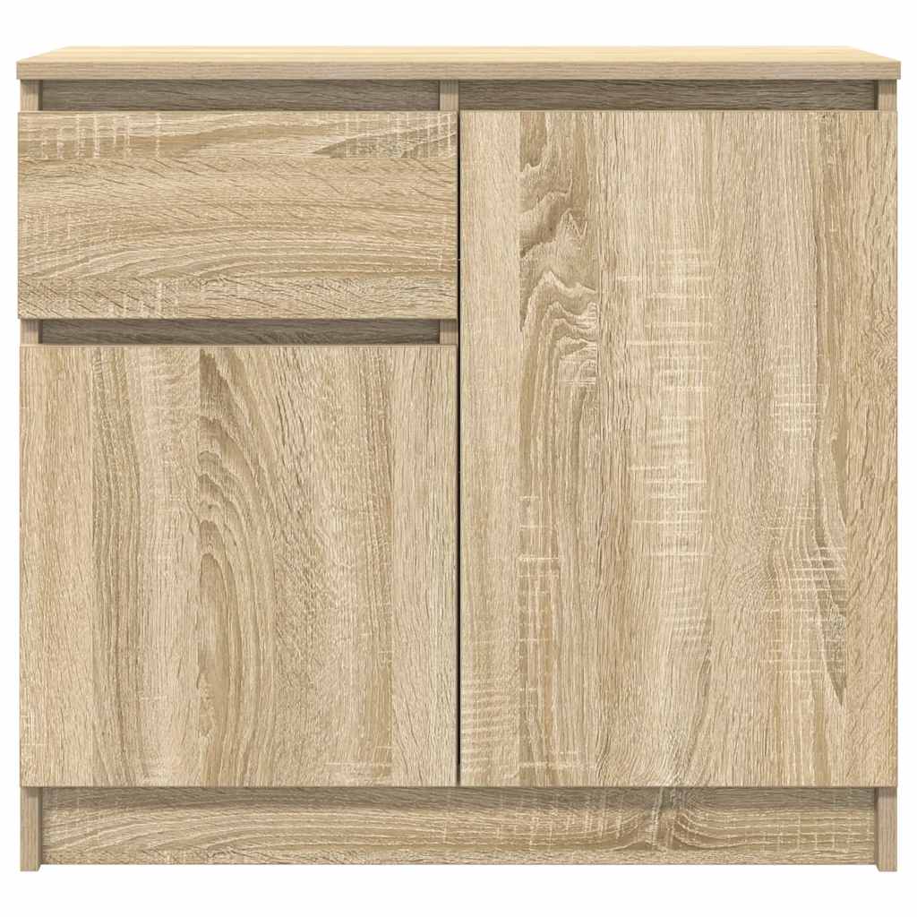 Sideboard with Drawer Sonoma Oak 71x35x65 cm Engineered Wood