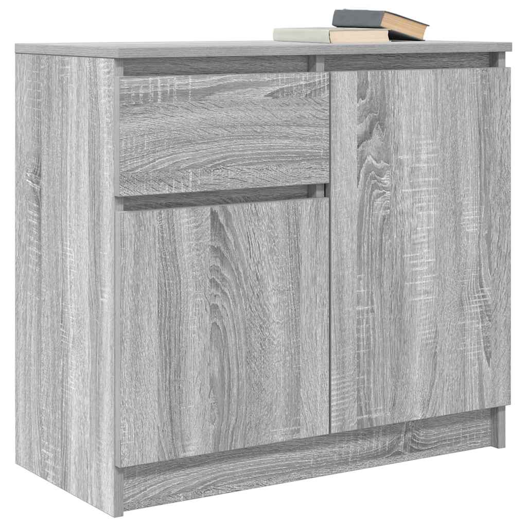 Sideboard with Drawer Grey Sonoma 71x35x65 cm Engineered Wood