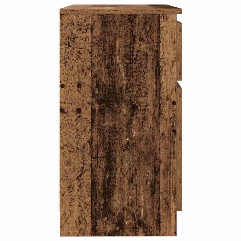 Sideboard with Drawer Old Wood 71x35x65 cm Engineered Wood