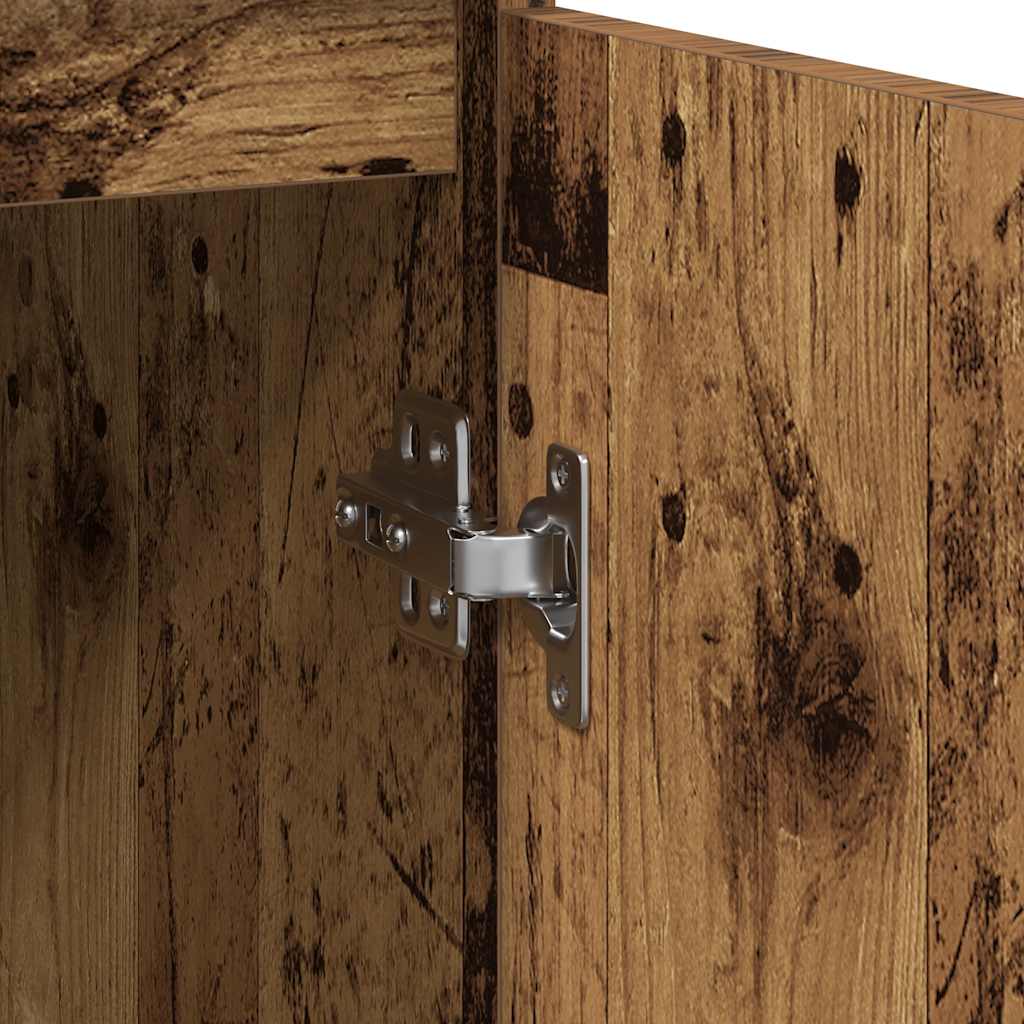 Sideboard with Drawer Old Wood 71x35x65 cm Engineered Wood