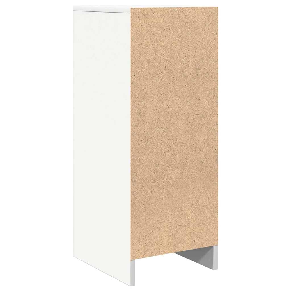 Sideboard White 29.5x34x76 cm Engineered Wood