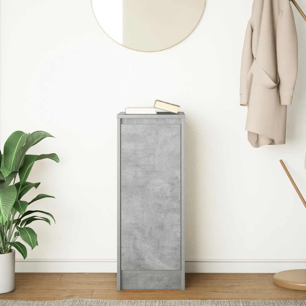 Sideboard Concrete Grey 29.5x34x76 cm Engineered Wood