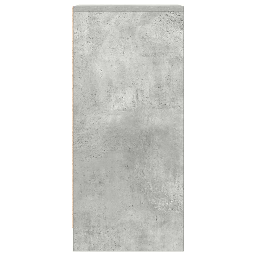 Sideboard Concrete Grey 29.5x34x76 cm Engineered Wood