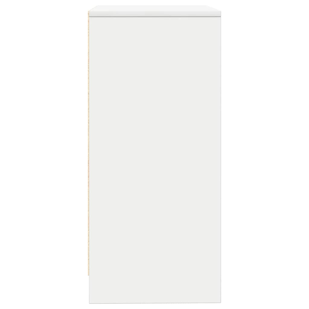 Sideboard White 57x34x76 cm Engineered Wood