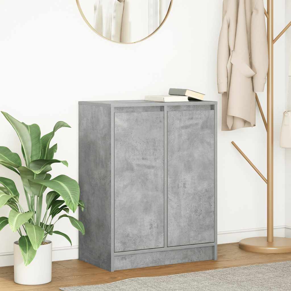 Sideboard Concrete Grey 57x34x76 cm Engineered Wood