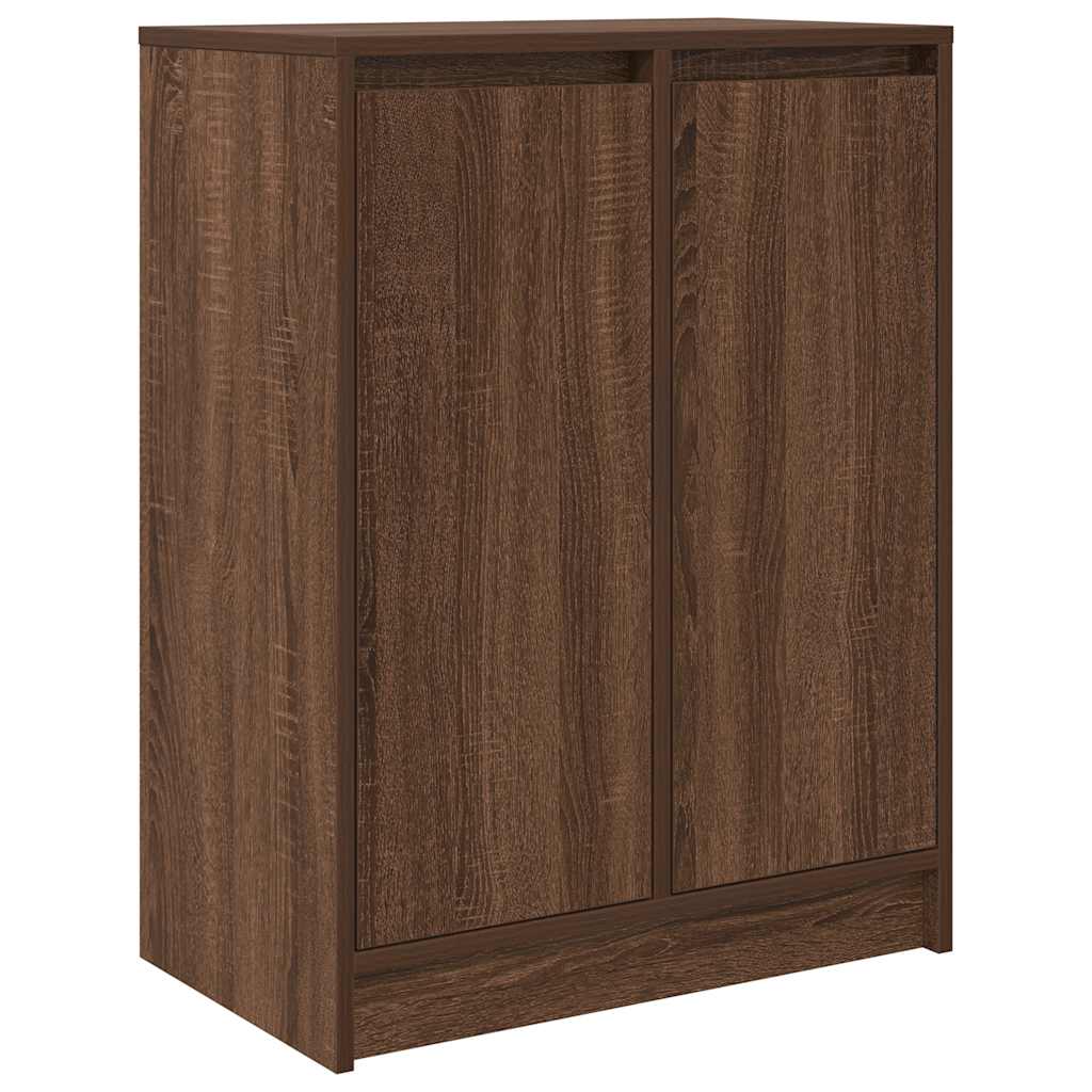 Sideboard Brown Oak 57x34x76 cm Engineered Wood