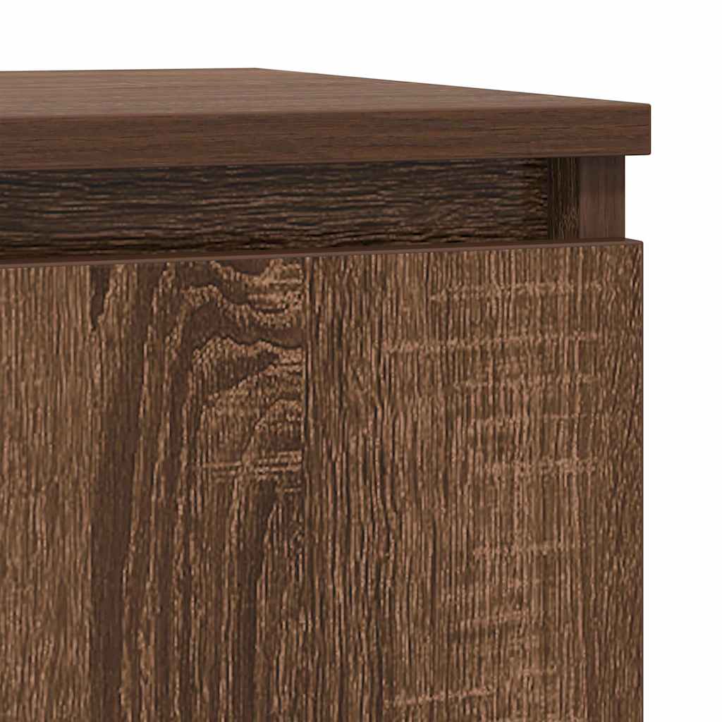 Sideboard Brown Oak 57x34x76 cm Engineered Wood