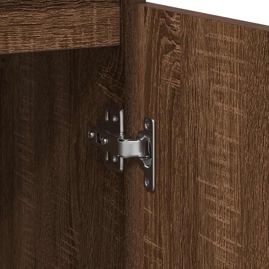 Sideboard Brown Oak 57x34x76 cm Engineered Wood