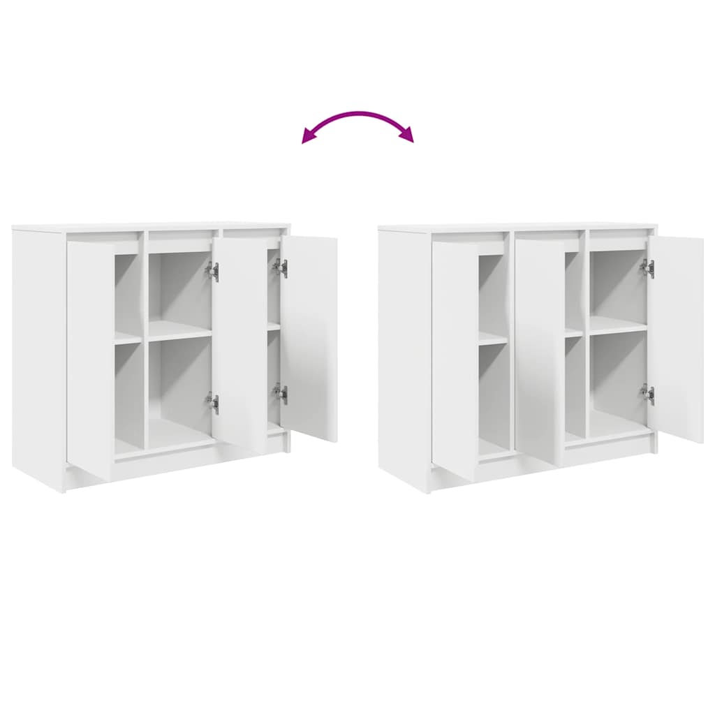 Sideboard White 85x34x76 cm Engineered Wood