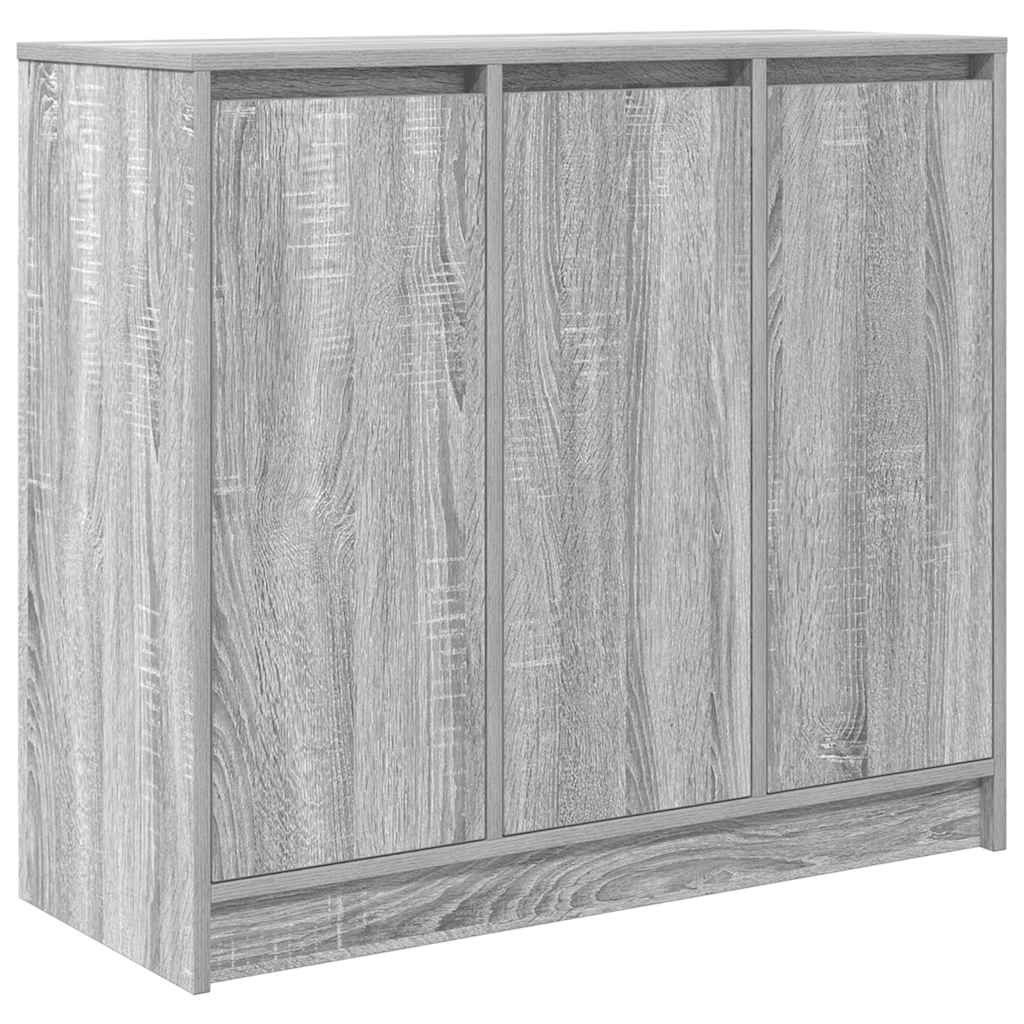 Sideboard Grey Sonoma 85x34x76 cm Engineered Wood