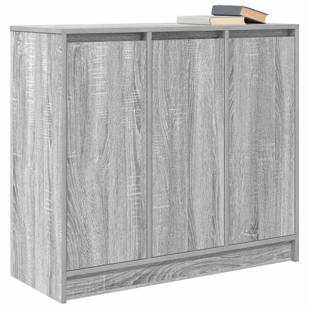 Sideboard Grey Sonoma 85x34x76 cm Engineered Wood
