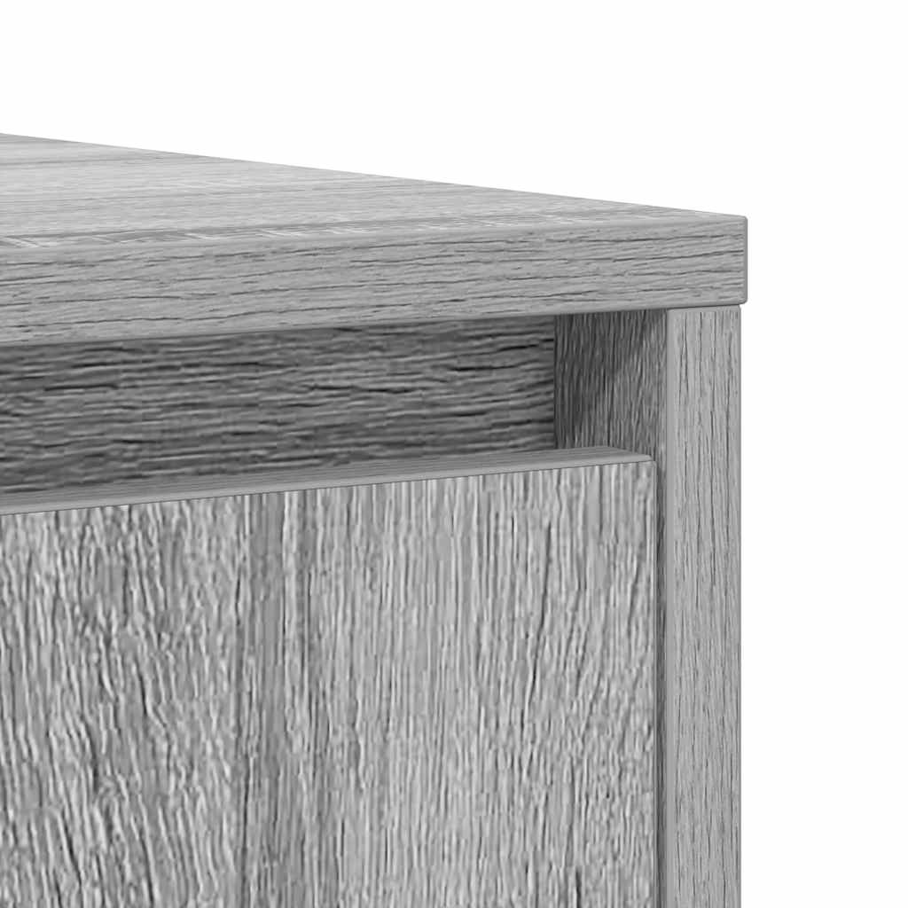 Sideboard Grey Sonoma 85x34x76 cm Engineered Wood