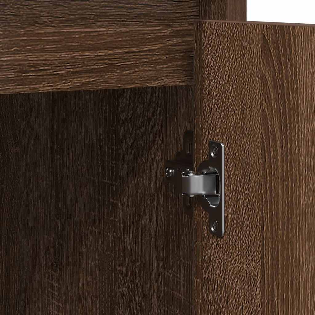 Sideboard Brown Oak 85x34x76 cm Engineered Wood