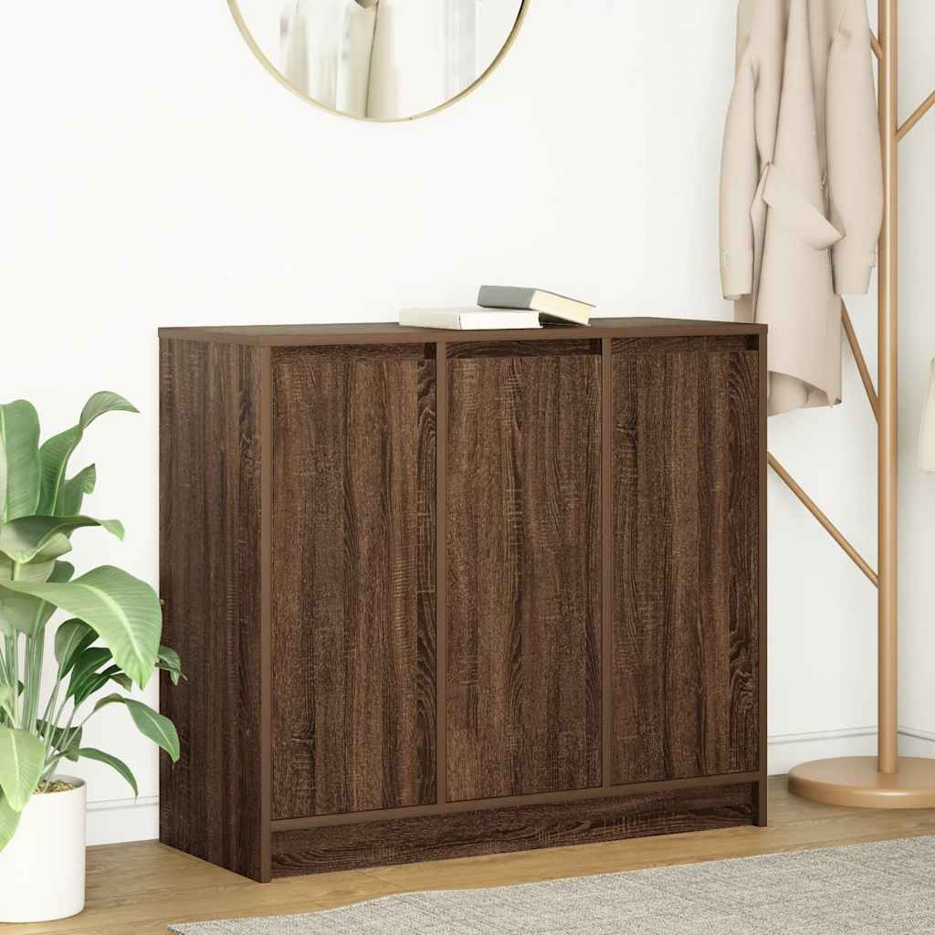 Sideboard Brown Oak 85x34x76 cm Engineered Wood