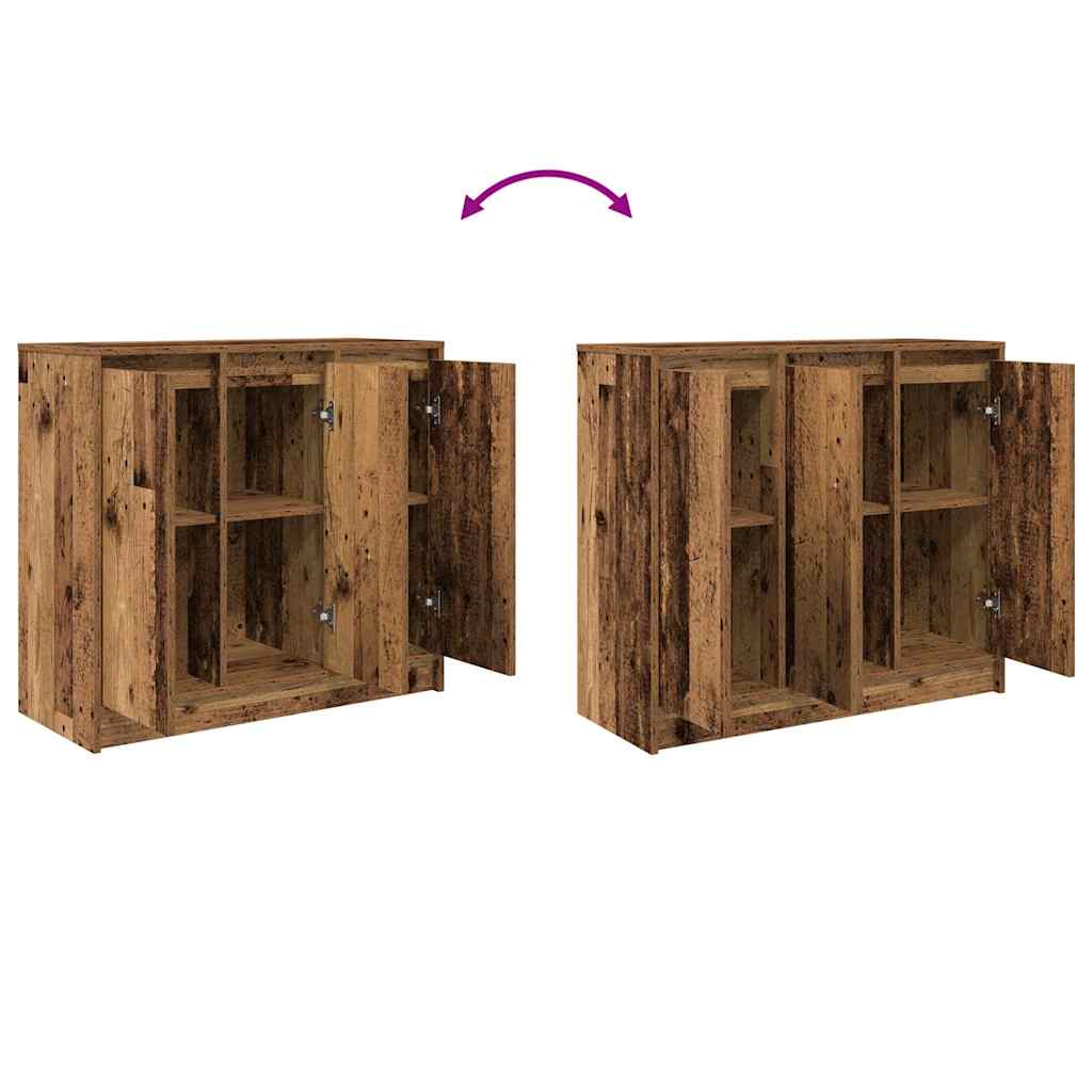 Sideboard Old Wood 85x34x76 cm Engineered Wood