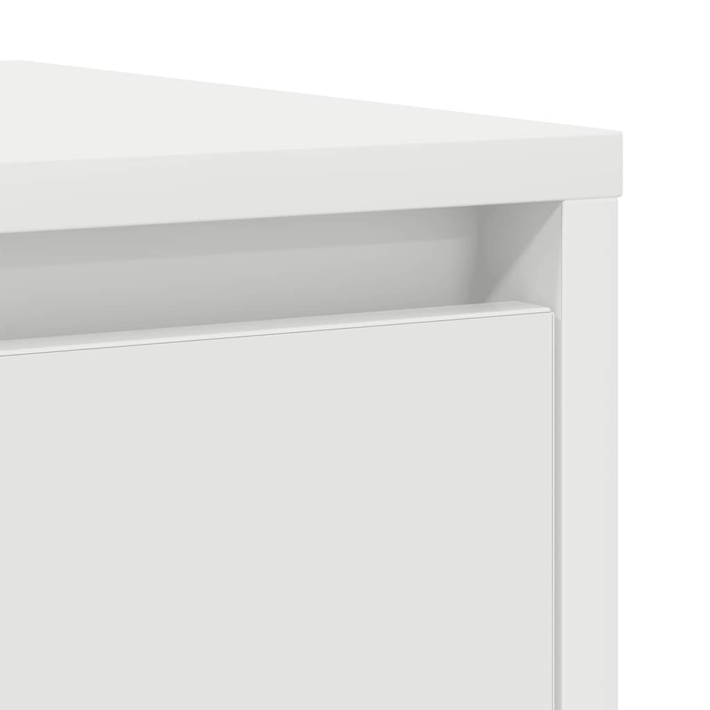 Sideboard White 29.5x34x76 cm Engineered Wood