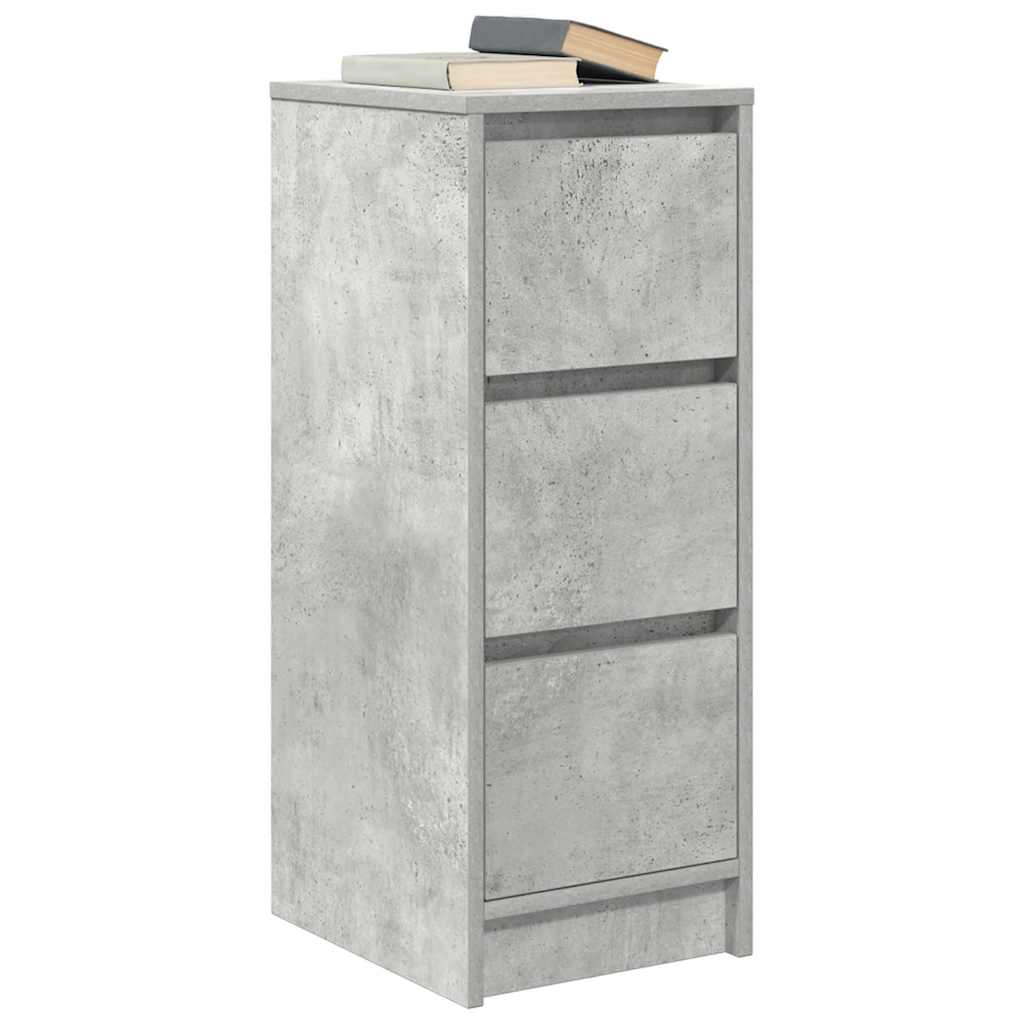 Sideboard Concrete Grey 29.5x34x76 cm Engineered Wood