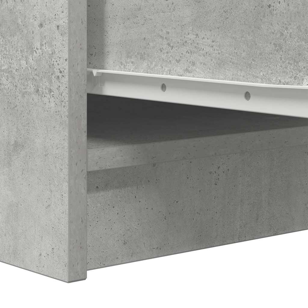 Sideboard Concrete Grey 29.5x34x76 cm Engineered Wood