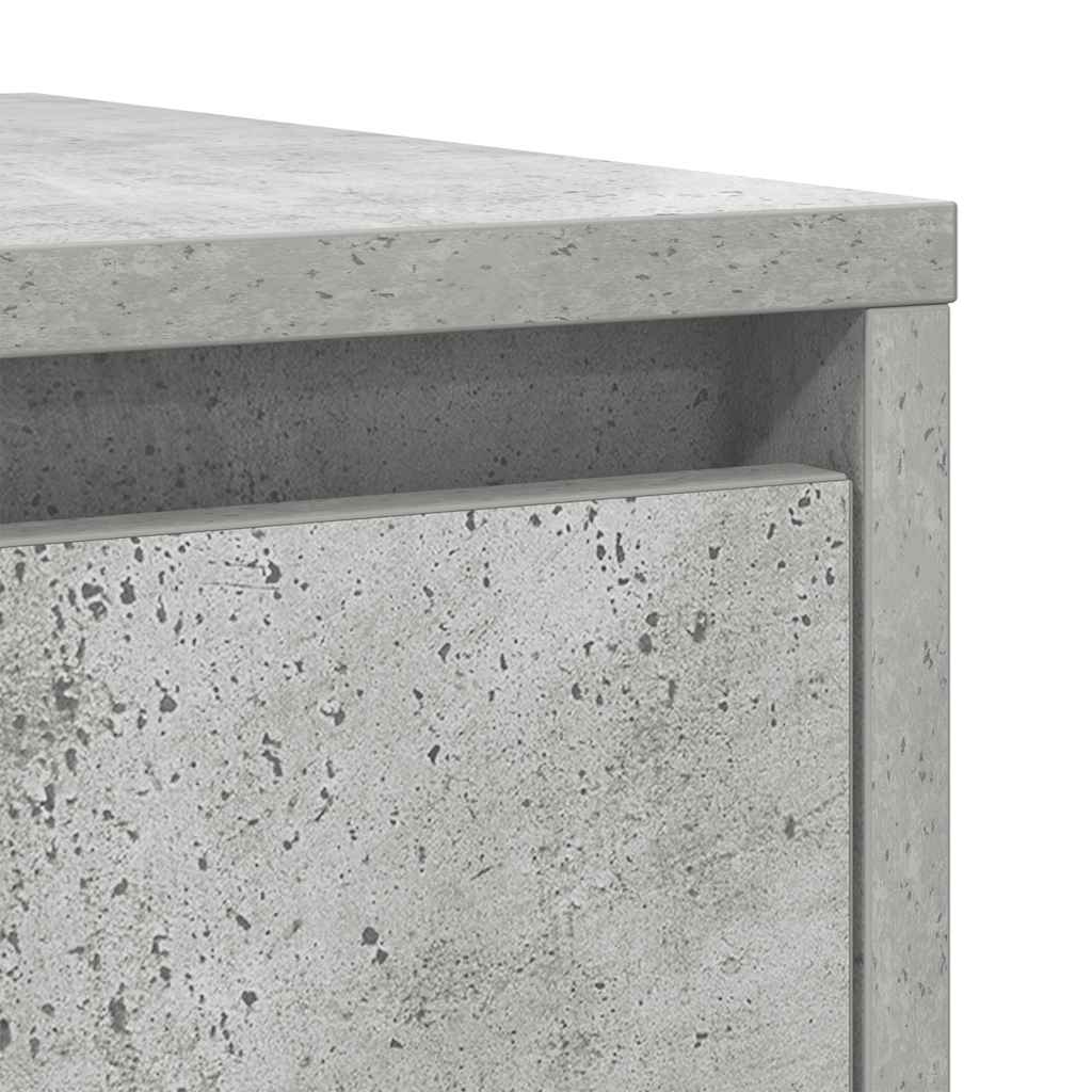 Sideboard Concrete Grey 29.5x34x76 cm Engineered Wood