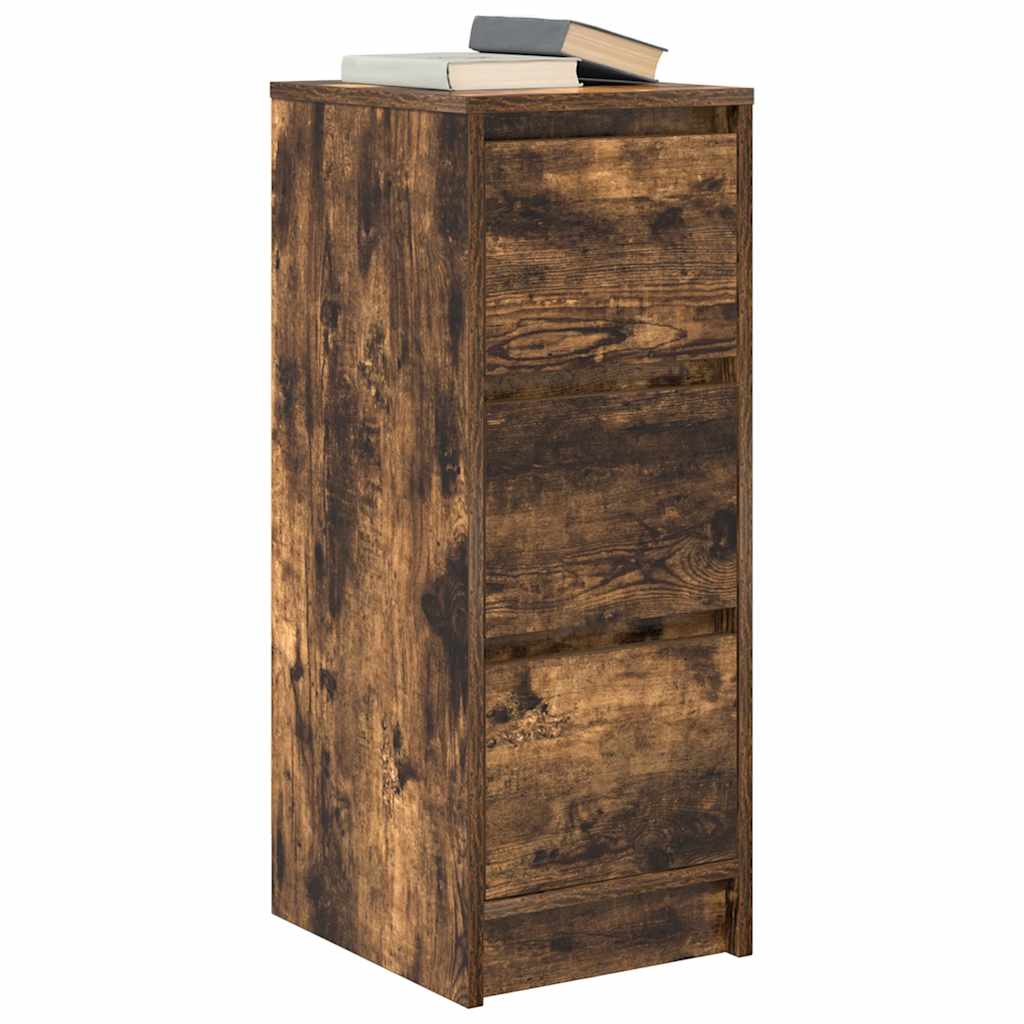 Sideboard Smoked Oak 29.5x34x76 cm Engineered Wood