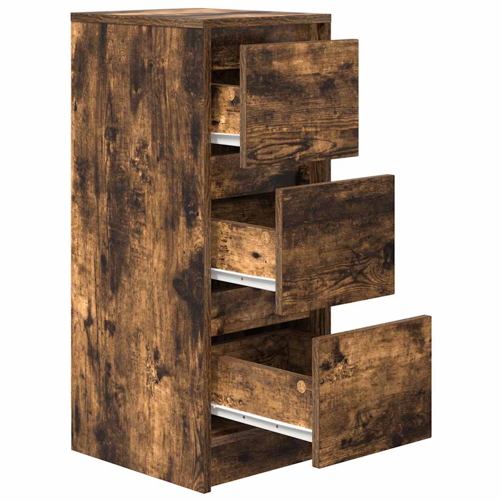 Sideboard Smoked Oak 29.5x34x76 cm Engineered Wood