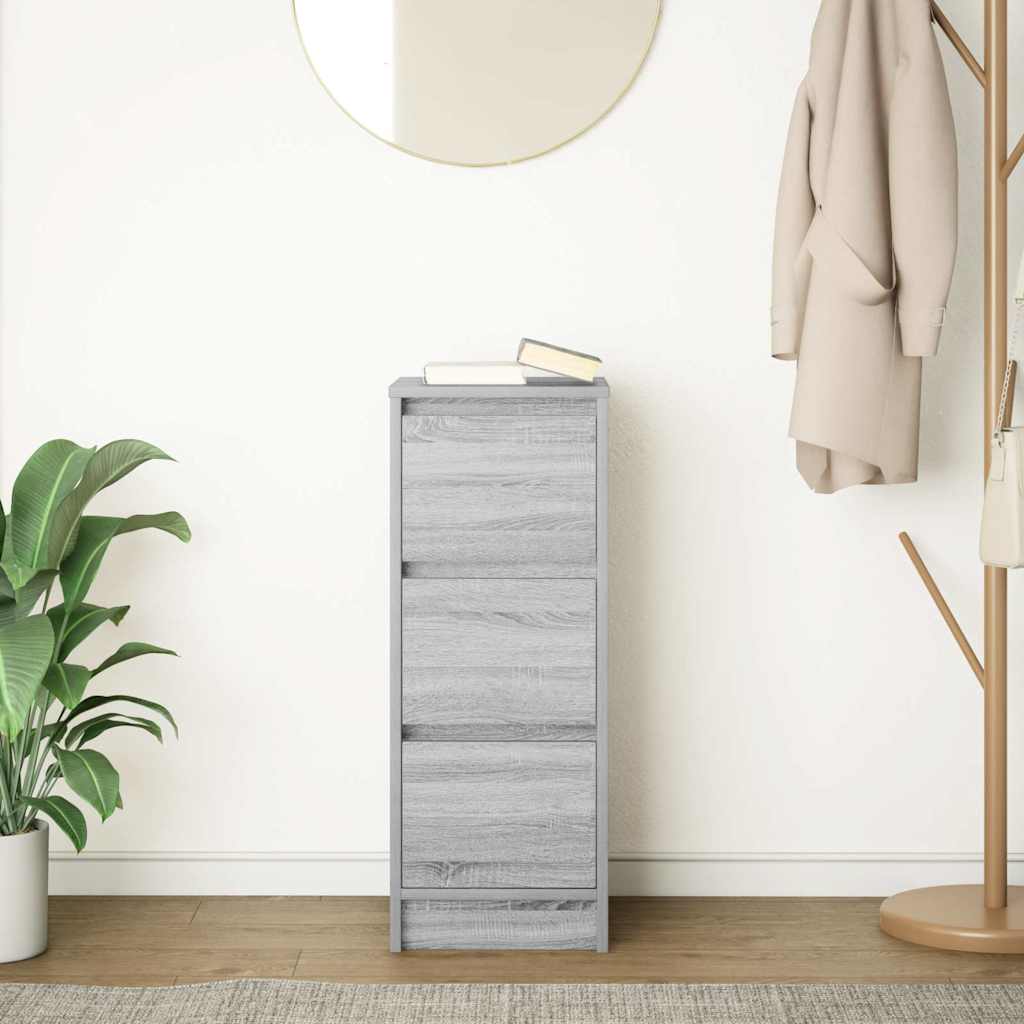 Sideboard Grey Sonoma 29.5x34x76 cm Engineered Wood