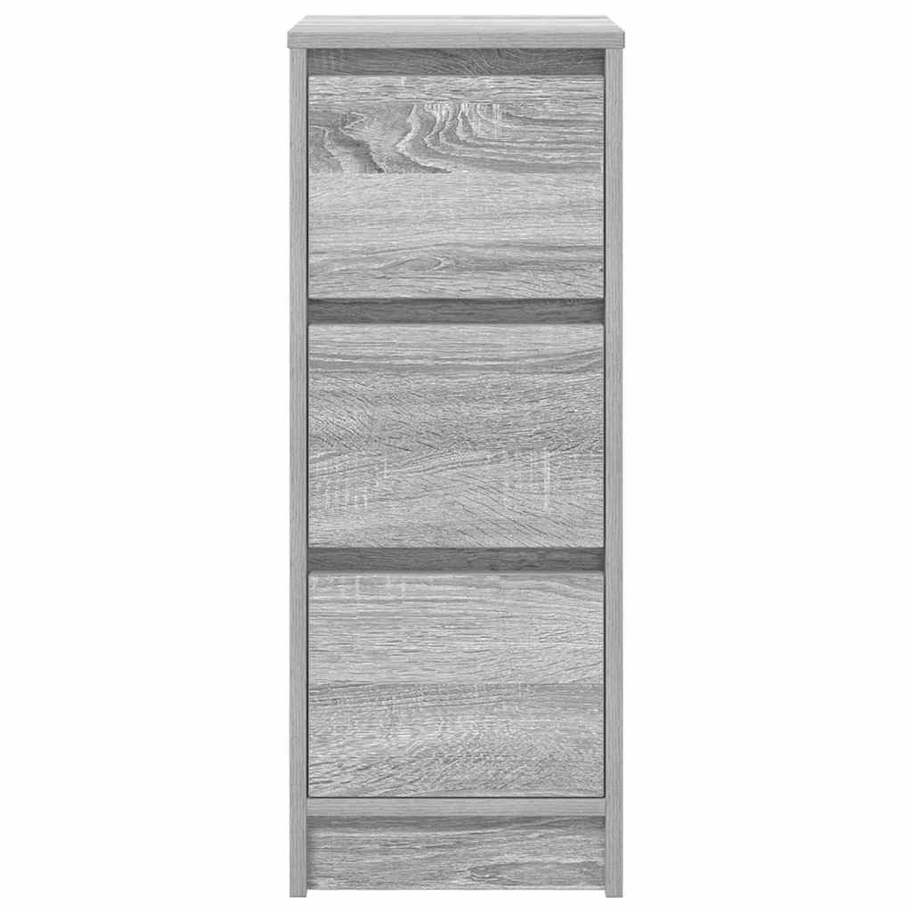 Sideboard Grey Sonoma 29.5x34x76 cm Engineered Wood