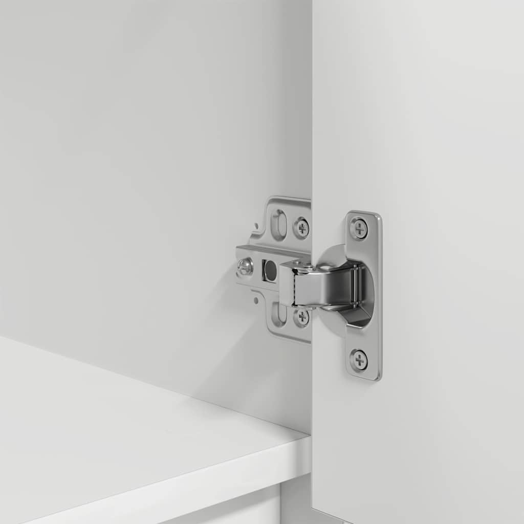 Cabinet with Drawer White 55.5x34x119.5 cm Engineered Wood