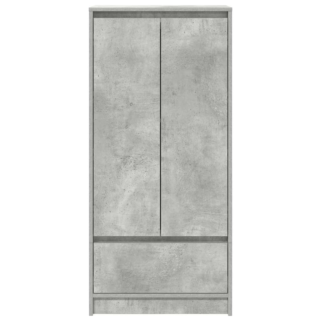 Cabinet with Drawer Concrete Grey 55.5x34x119.5 cm Engineered Wood