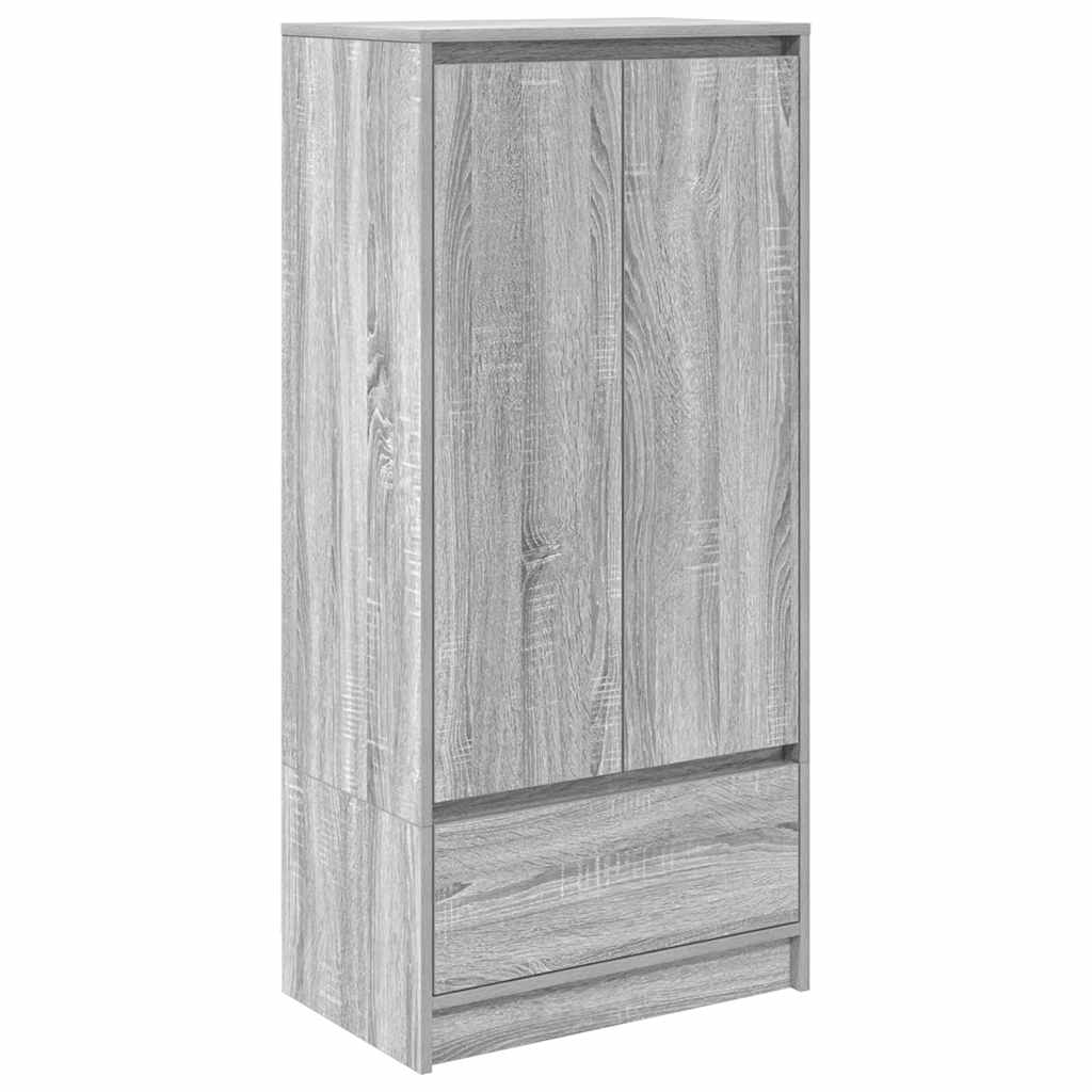 Cabinet with Drawer Grey Sonoma 55.5x34x119.5 cm Engineered Wood