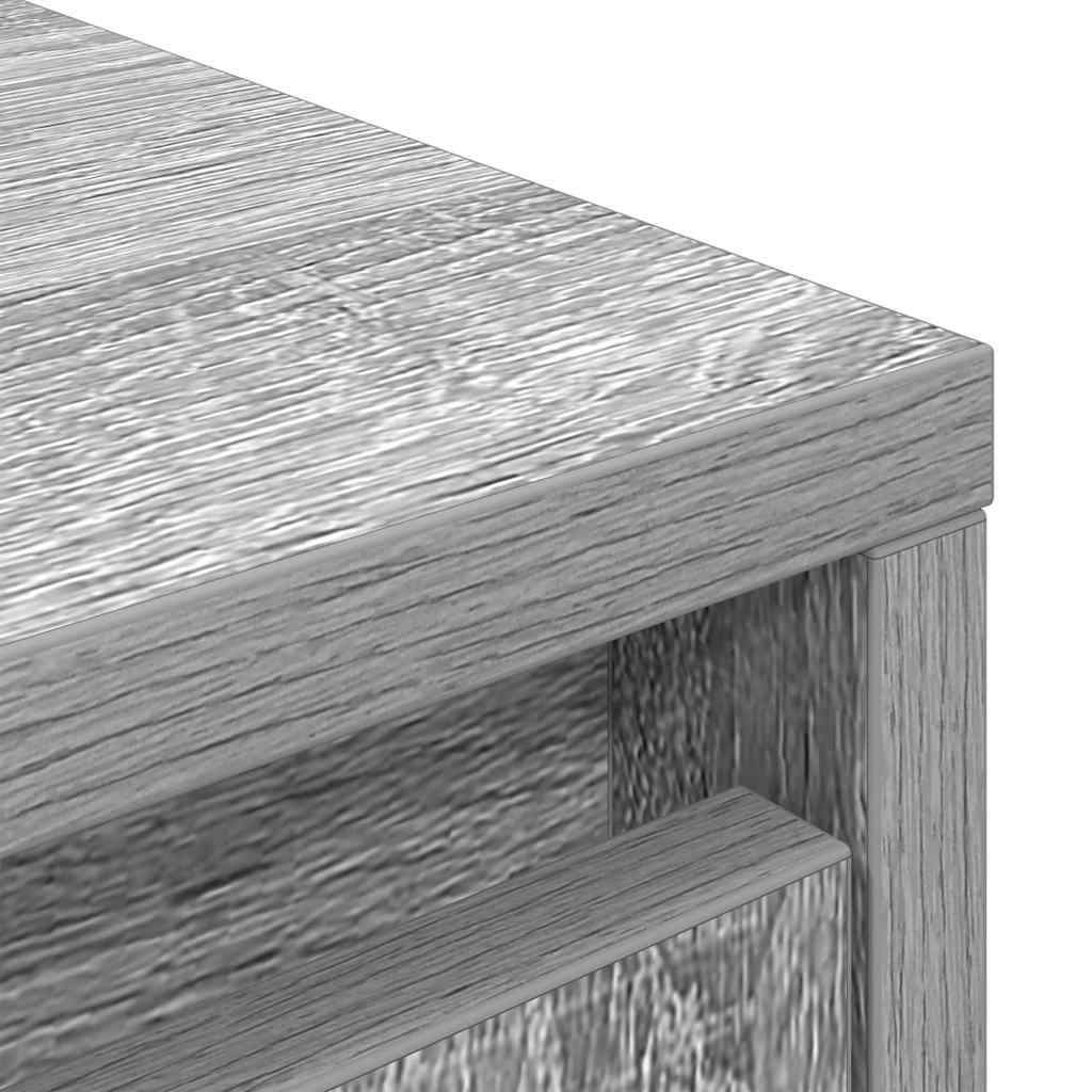 Cabinet with Drawer Grey Sonoma 55.5x34x119.5 cm Engineered Wood