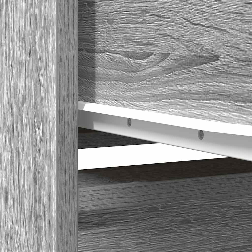 Cabinet with Drawer Grey Sonoma 55.5x34x119.5 cm Engineered Wood