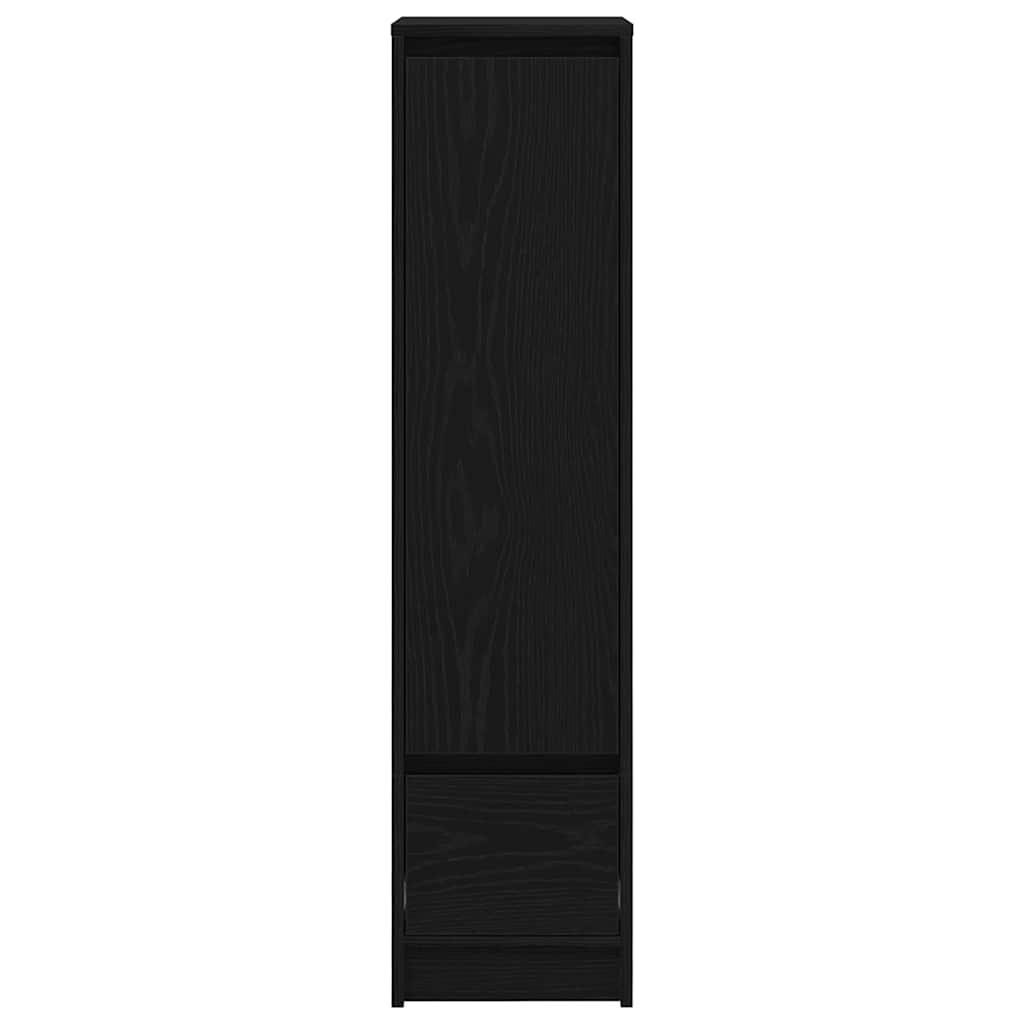 Highboard Black Oak 29.5x34x119.5 cm Engineered Wood