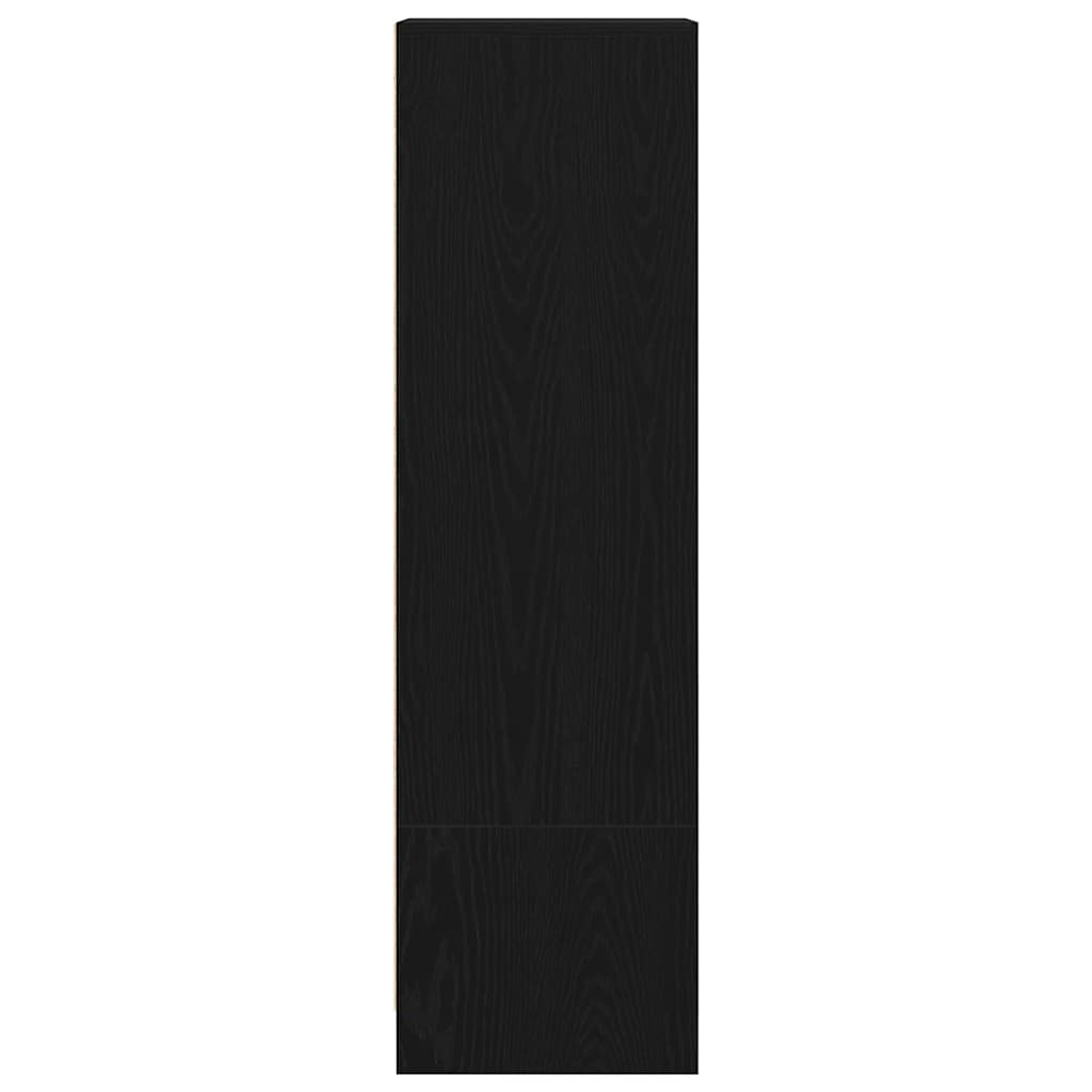 Highboard Black Oak 29.5x34x119.5 cm Engineered Wood