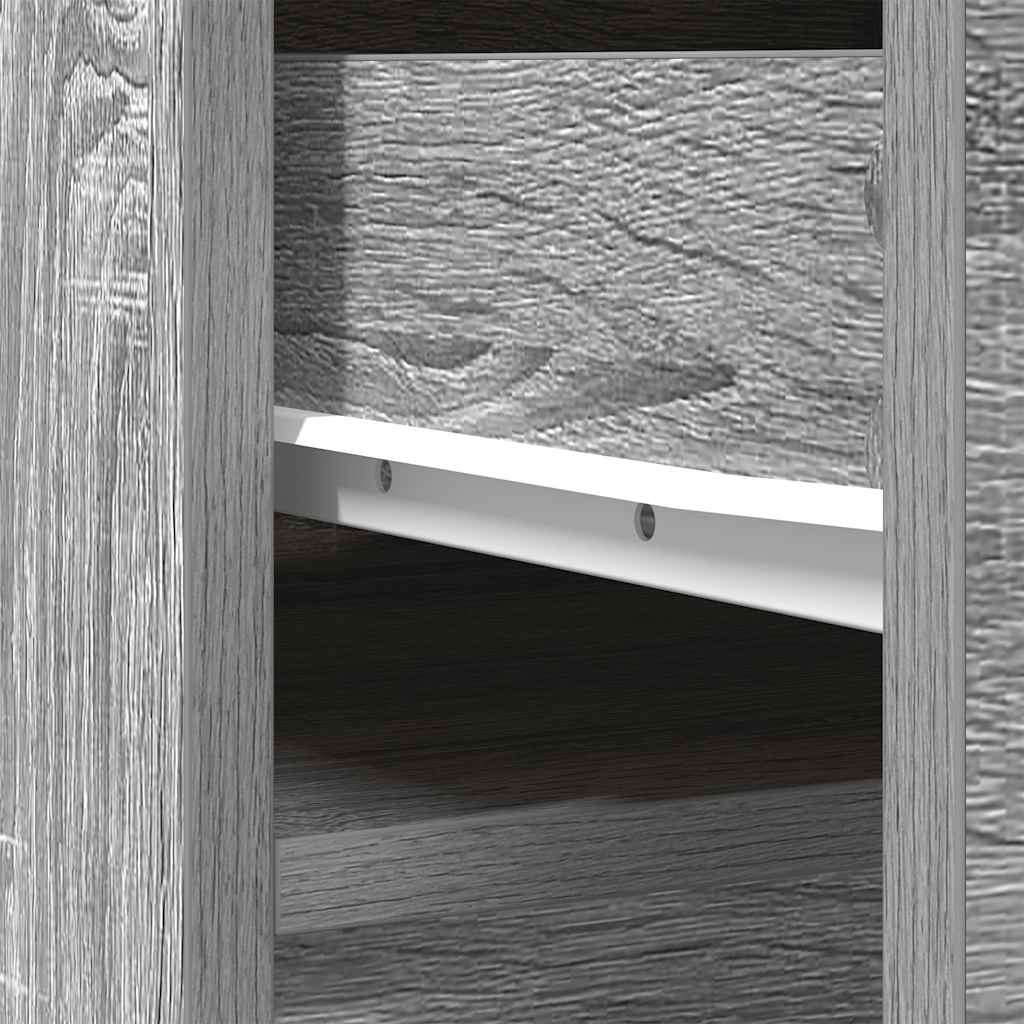 Highboard Grey Sonoma 37.5x35x180 cm Engineered Wood