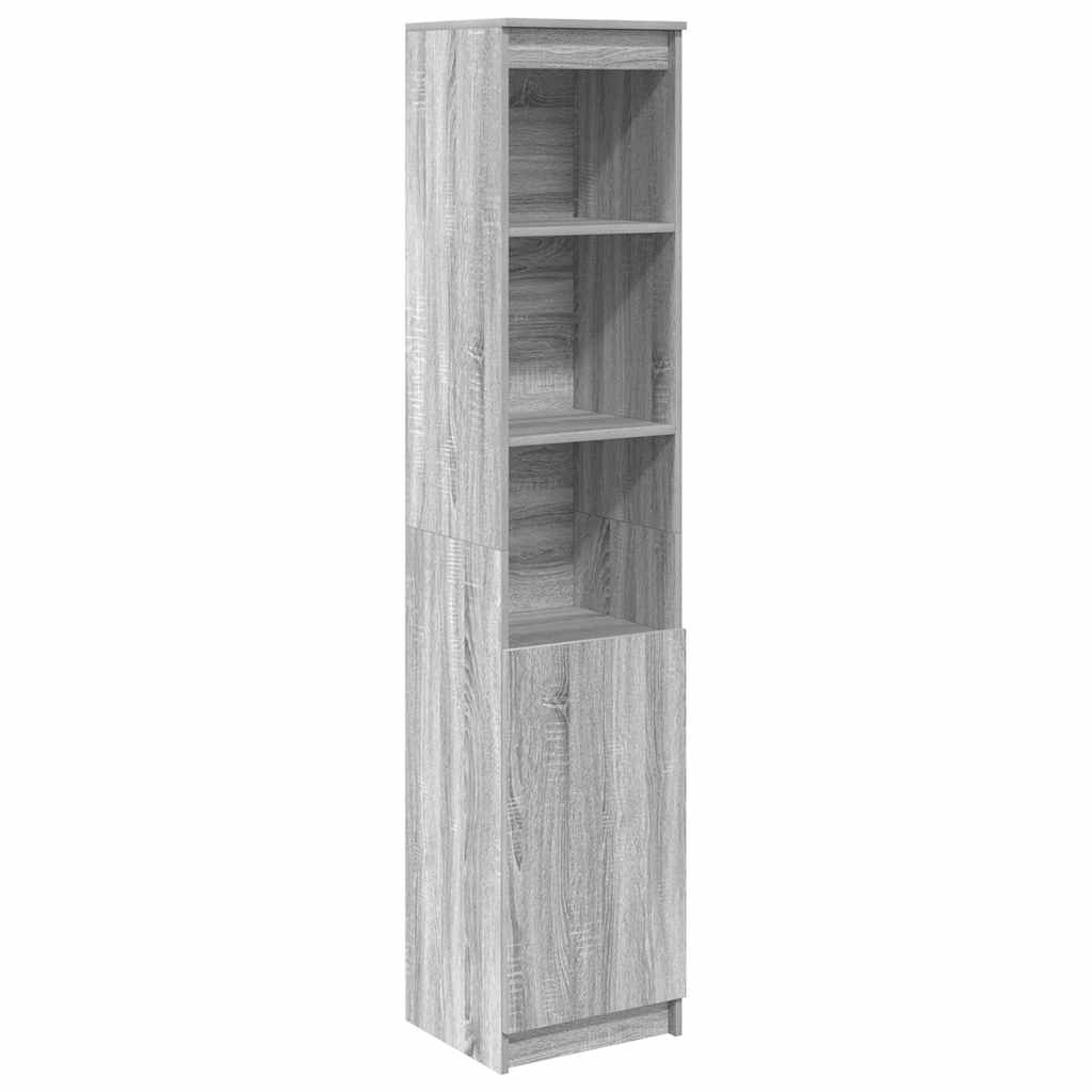 Highboard Grey Sonoma 37.5x35x180 cm Engineered Wood