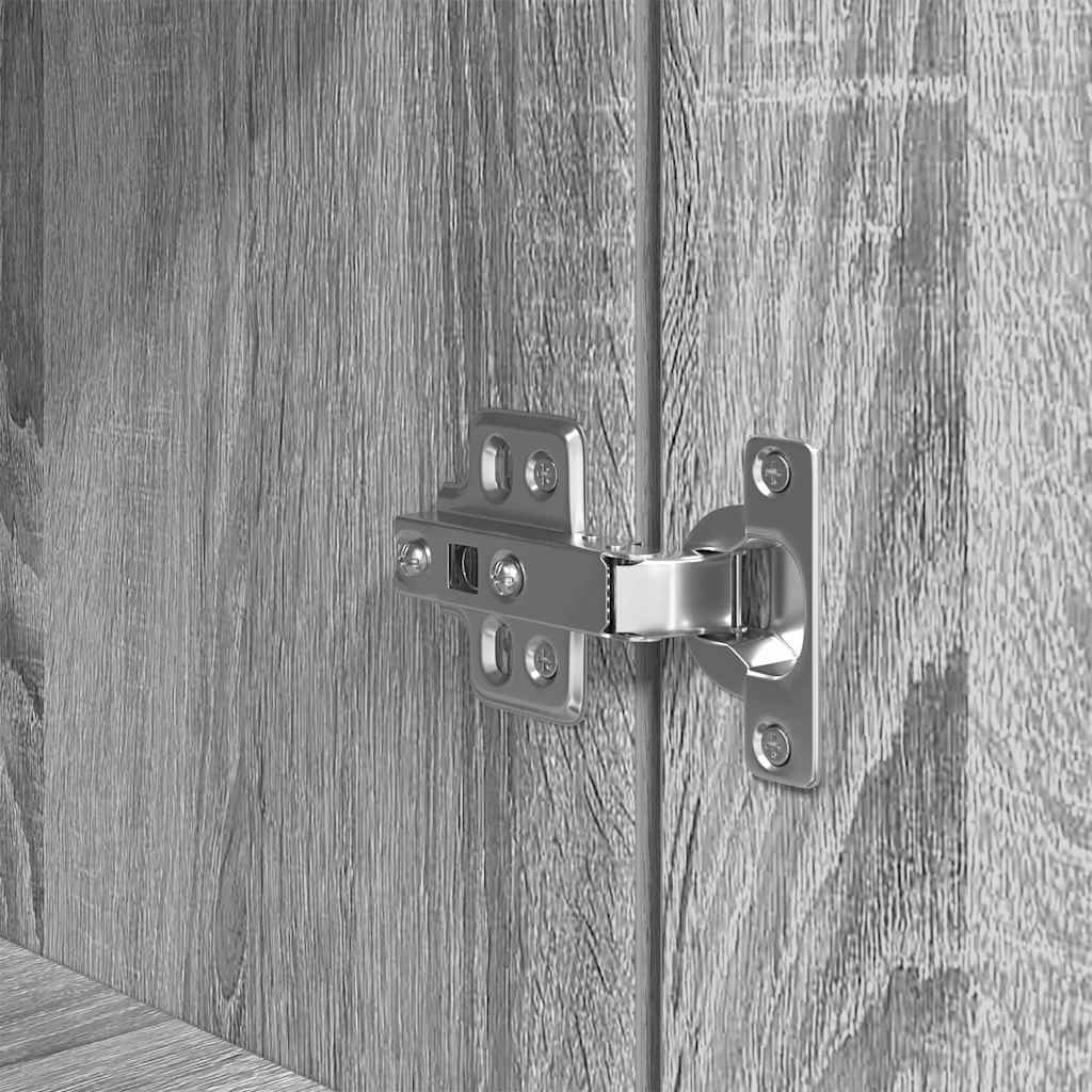 Highboard Grey Sonoma 37.5x35x180 cm Engineered Wood