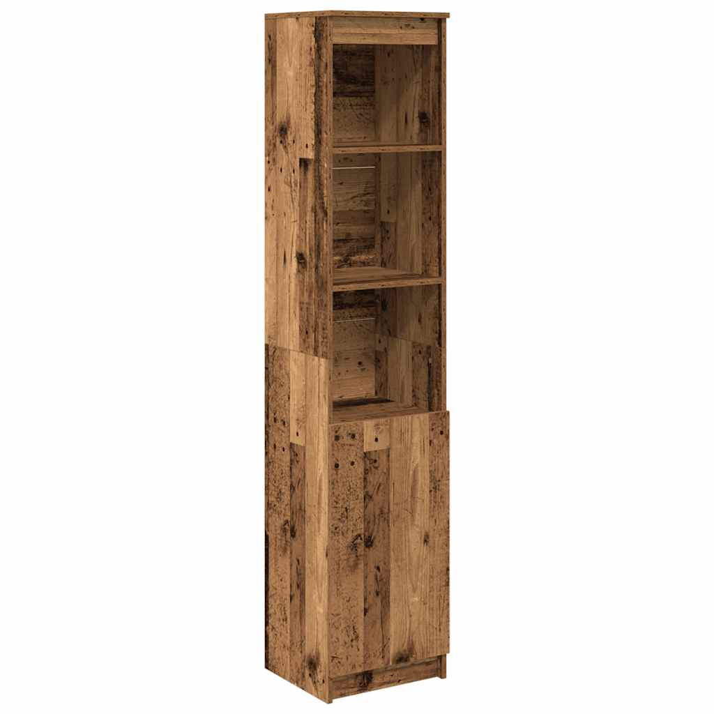 Highboard Old Wood 37.5x35x180 cm Engineered Wood