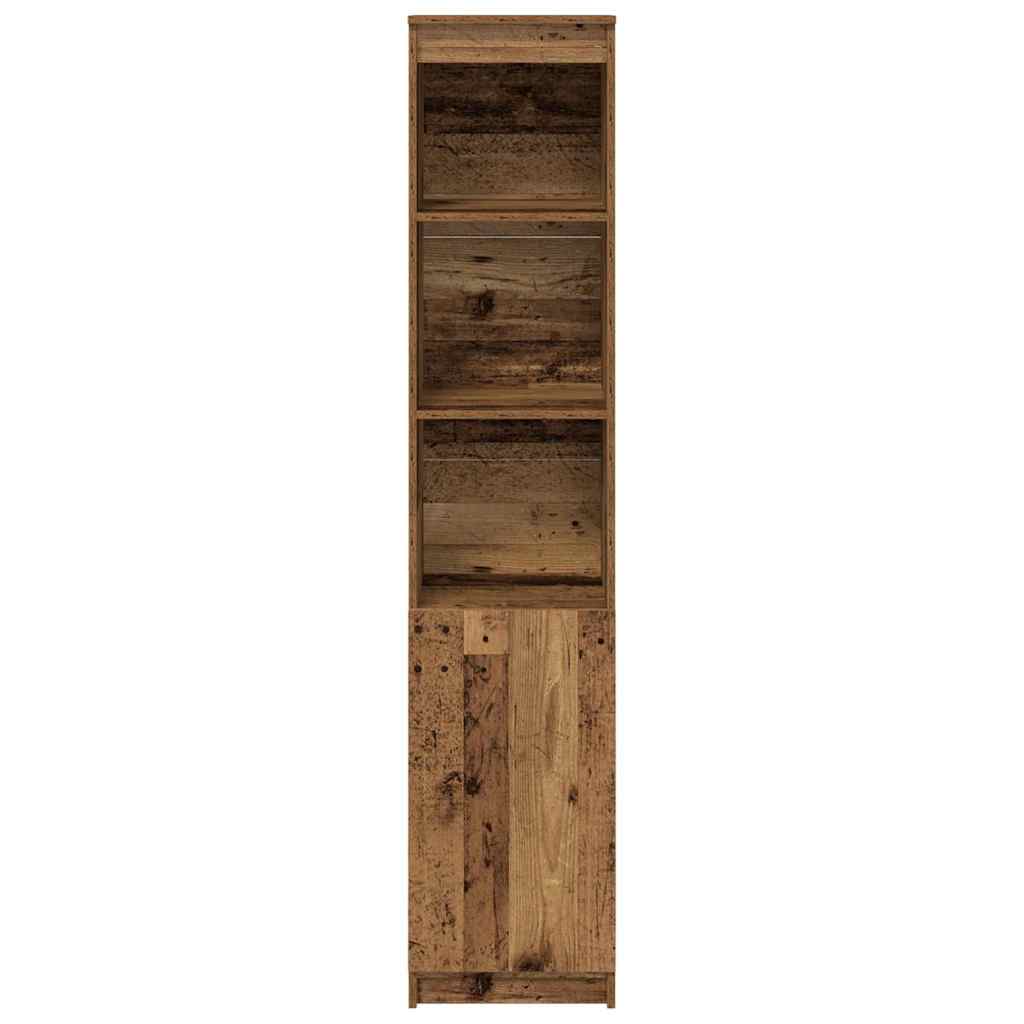 Highboard Old Wood 37.5x35x180 cm Engineered Wood