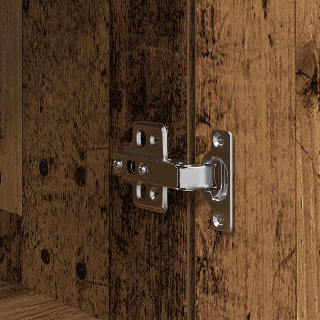 Highboard Old Wood 37.5x35x180 cm Engineered Wood