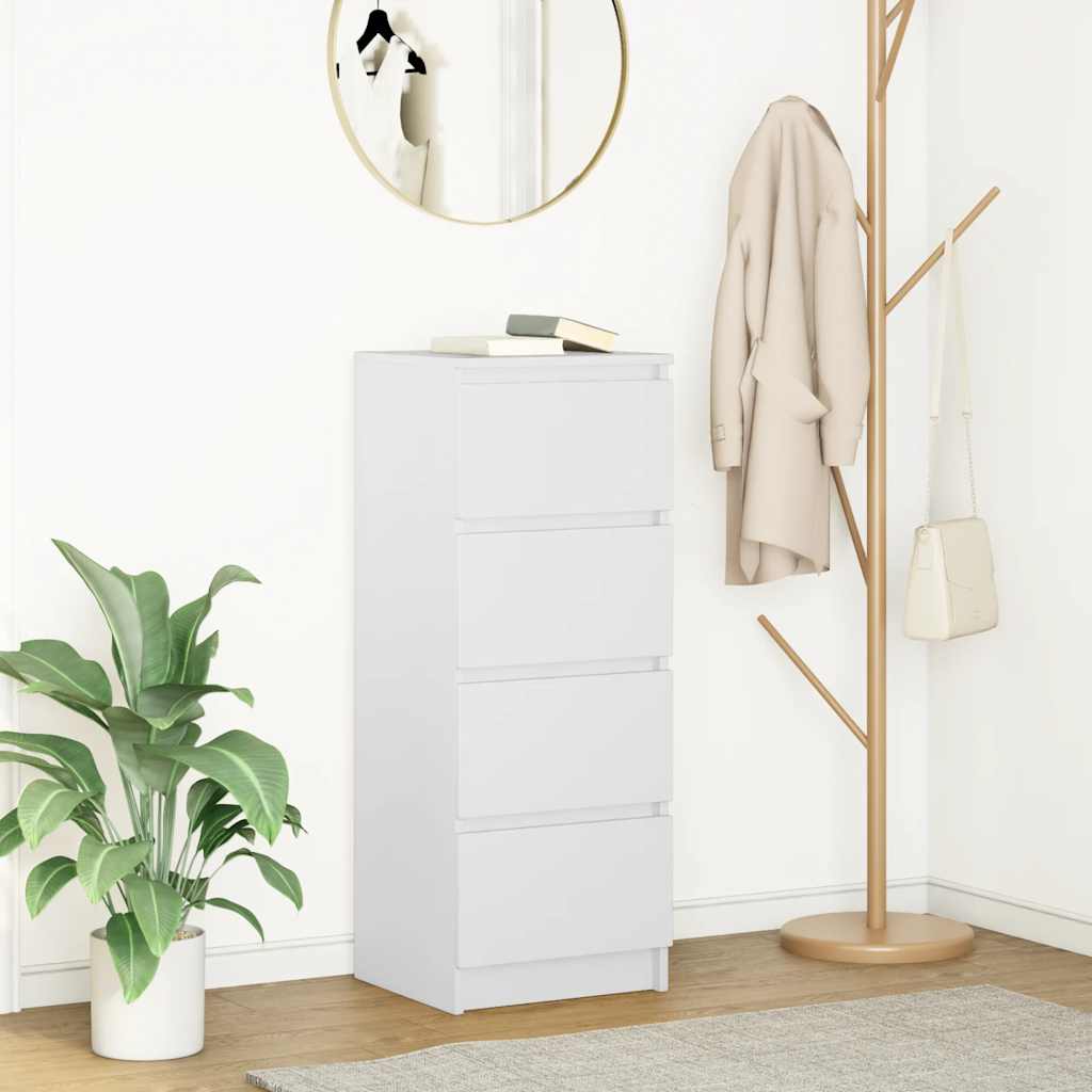 Sideboard White 37.5x35x99 cm Engineered Wood