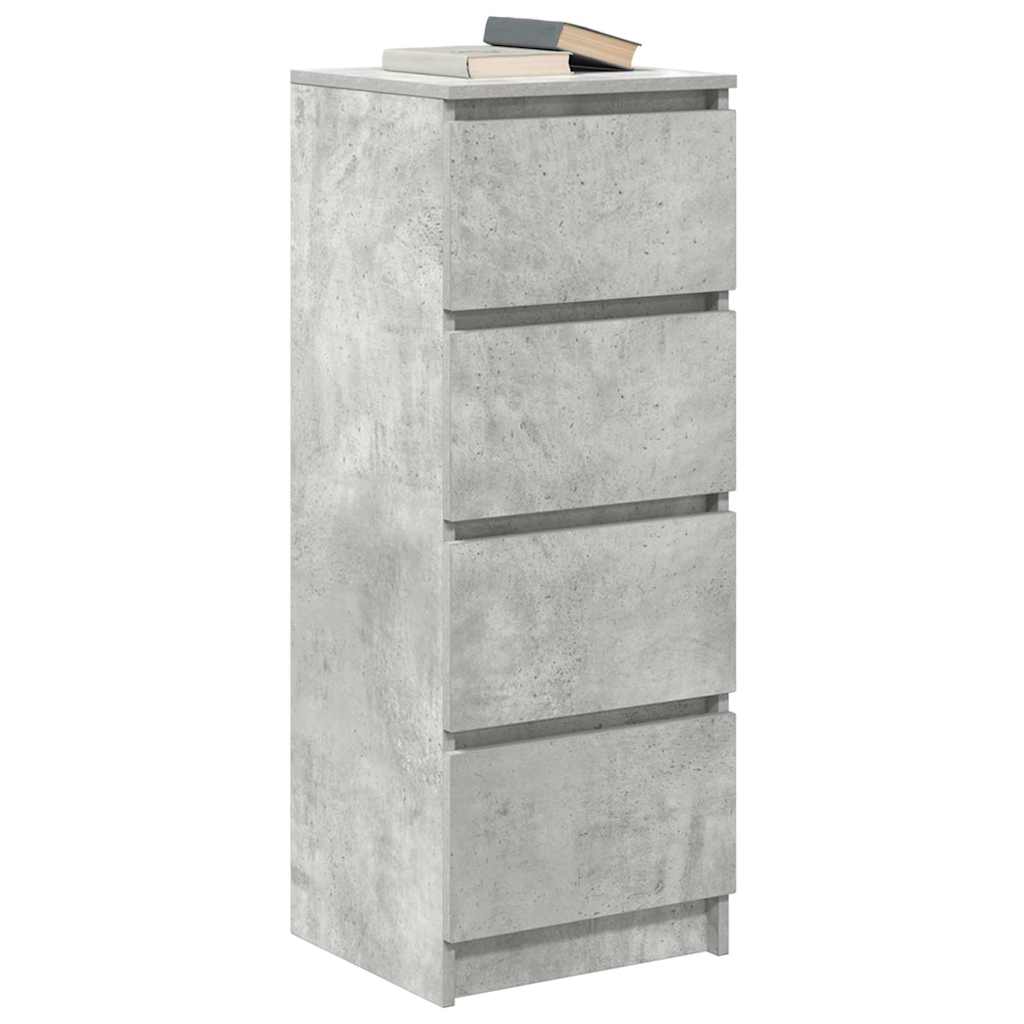 Sideboard Concrete Grey 37.5x35x99 cm Engineered Wood